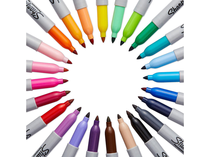 Sharpie Fine Point Permanent Markers Assorted Set of 24