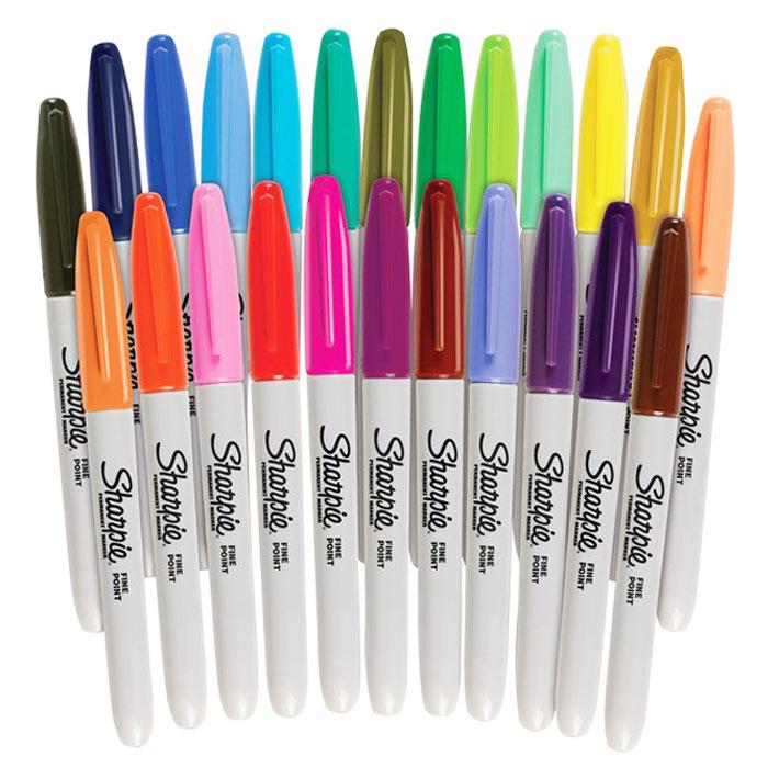 Sharpie Fine Point Permanent Markers Assorted Set of 24