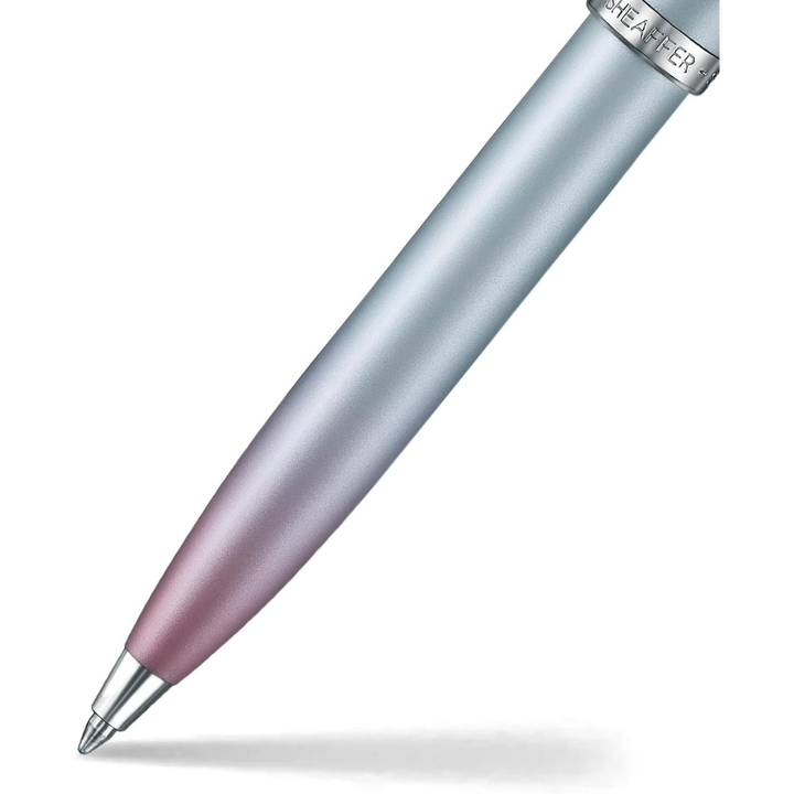 Sheaffer 100 9376 Expressions Blue and Pink Pearlised Gradient Ballpoint Pen with Chrome-plated Trims (WW31 Expressions) — Sheaffer ballpoint pen — reliable smooth-writing everyday pen, at Cityluxe Si