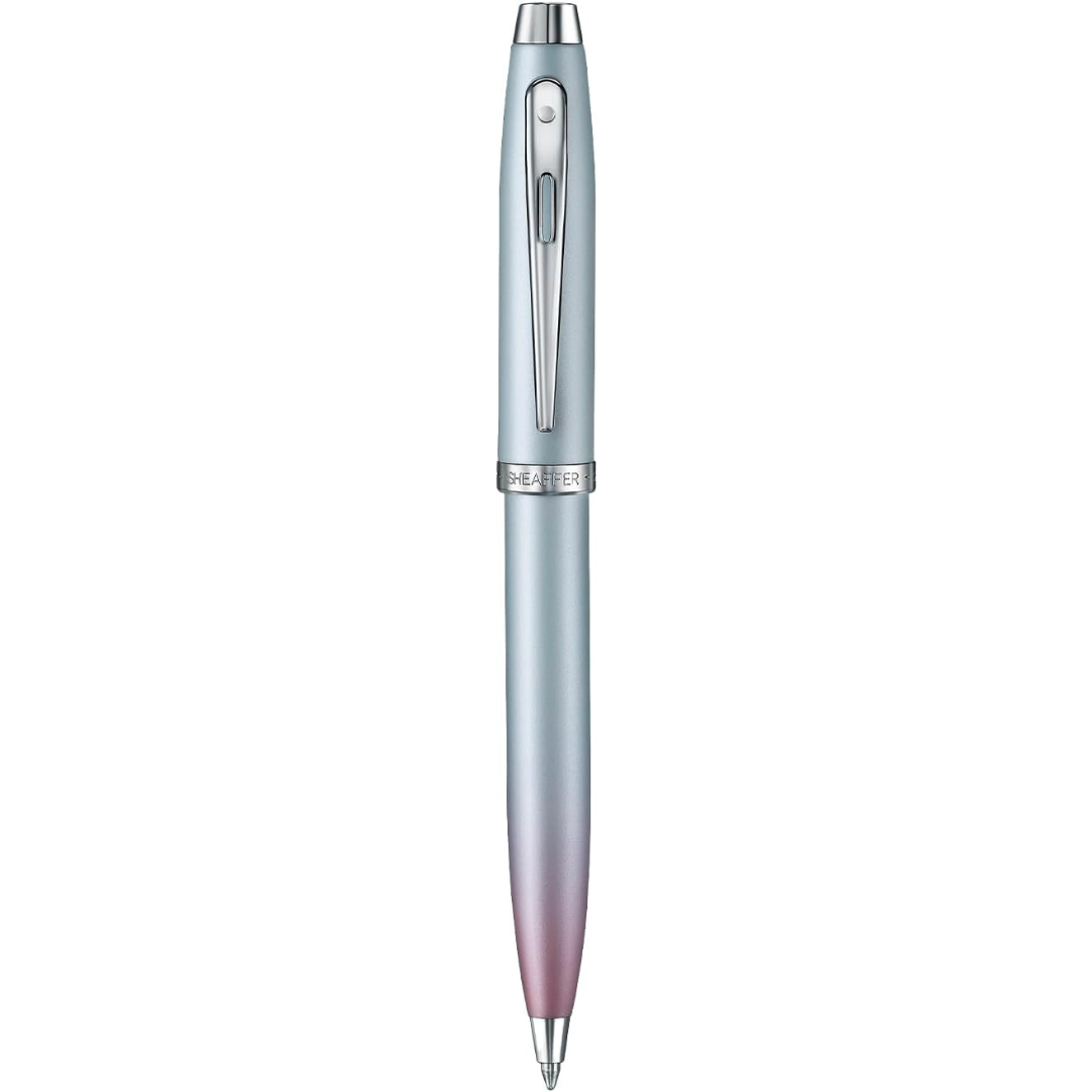Sheaffer 100 9376 Expressions Blue and Pink Pearlised Gradient Ballpoint Pen with Chrome-plated Trims (WW31 Expressions) — Sheaffer ballpoint pen — reliable smooth-writing everyday pen, at Cityluxe Si