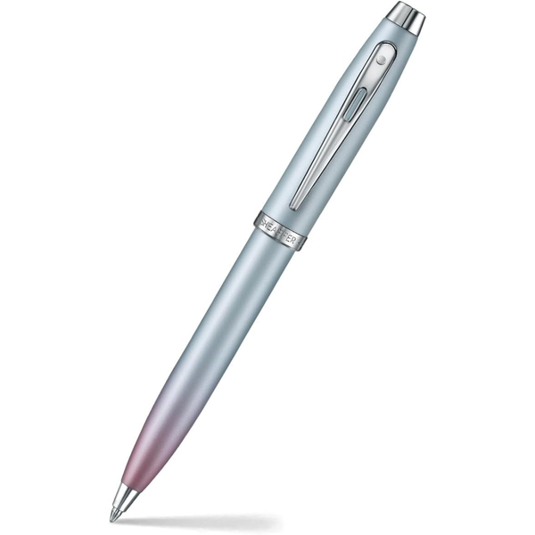 Load image into Gallery viewer, Sheaffer 100 9376 Expressions Blue and Pink Pearlised Gradient Ballpoint Pen with Chrome-plated Trims (WW31 Expressions)
