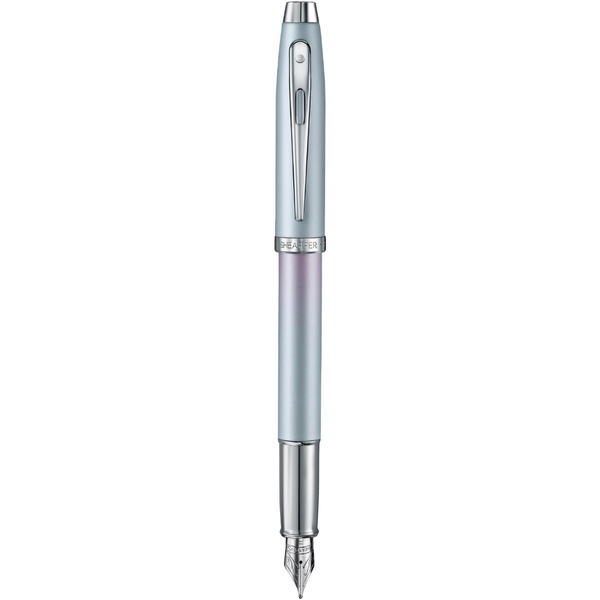 Load image into Gallery viewer, Sheaffer 100 9376 Expressions Blue and Pink Pearlised Gradient  with Chrome-plated Trims Fountain Pen (WW31 Expressions)
