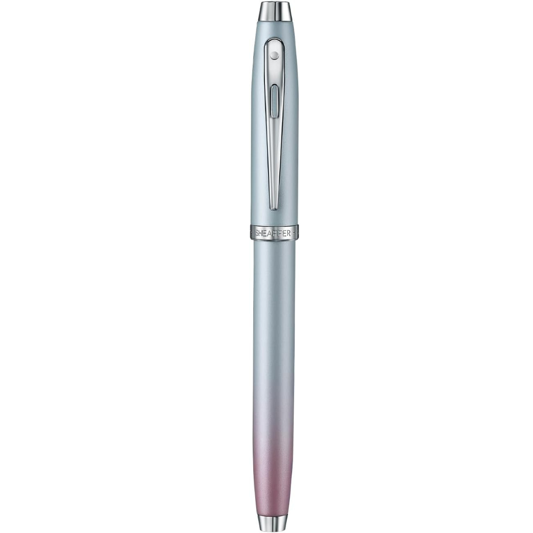 Sheaffer 100 9376 Expressions Blue and Pink Pearlised Gradient  with Chrome-plated Trims Fountain Pen (WW31 Expressions) — Sheaffer fountain pen — precision nib writing instrument, at Cityluxe Singapo