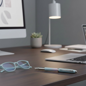 Sheaffer 100 9376 Expressions Blue and Pink Pearlised Gradient  with Chrome-plated Trims Fountain Pen (WW31 Expressions)