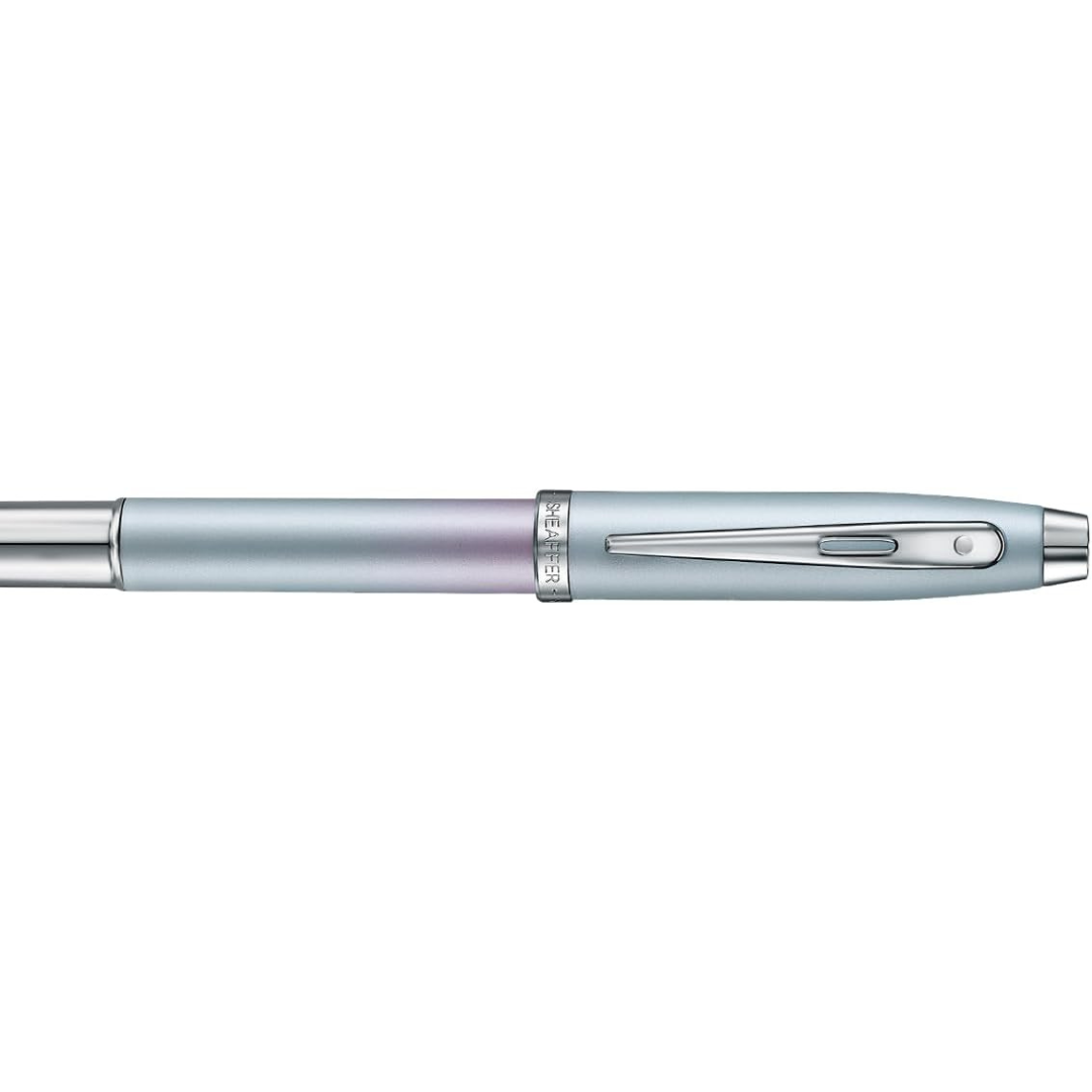 Sheaffer 100 9376 Expressions Blue and Pink Pearlised Gradient Rollerball Pen with Chrome-plated Trims (WW31 Expressions) …