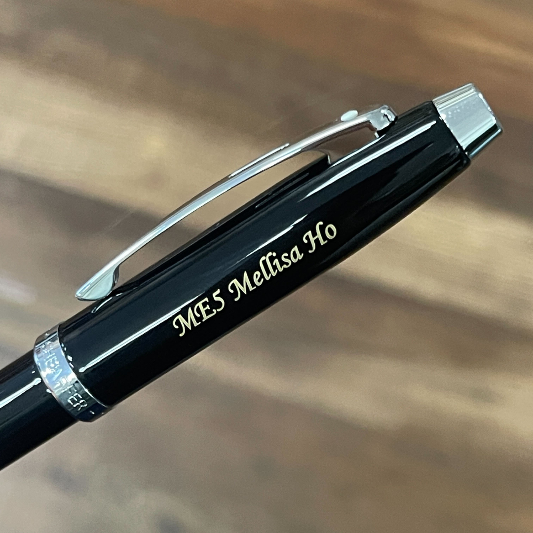 Sheaffer 100 E9338 Glossy Black Lacquer Ballpoint Pen (WW30)