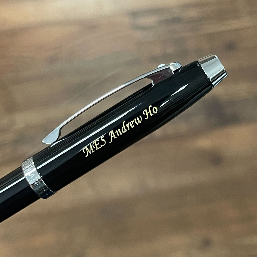 Sheaffer 100 E9338 Glossy Black Lacquer Ballpoint Pen (WW30)