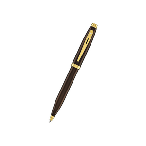 Sheaffer 100 E9370 Ballpoint Pen - Coffee Brown with PVD Gold-tone Trims