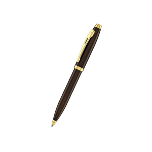 Sheaffer 100 E9370 Ballpoint Pen - Coffee Brown with PVD Gold-tone Trims