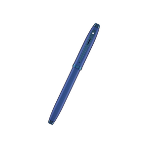 Sheaffer 100 E9371 Rollerball Pen - Satin Blue with PVD Blue Trims