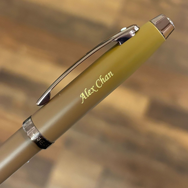 Sheaffer 100 E9374 Coffee Edition With PVD Trims Rollerball Pen (WW30 Coffee) — Sheaffer rollerball pen — fluid gel ink writing instrument, at Cityluxe Singapore