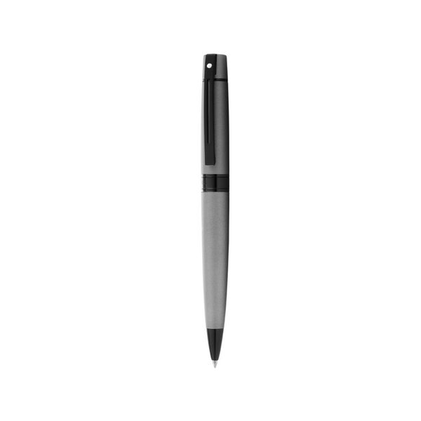 Load image into Gallery viewer, Sheaffer 300 E9345 Ballpoint Pen - Matte Gray Lacquer with Polished Black Trims
