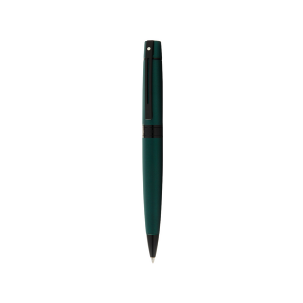 Load image into Gallery viewer, Sheaffer 300 E9346 Ballpoint Pen - Matte Green Lacquer with Polished Black Trims
