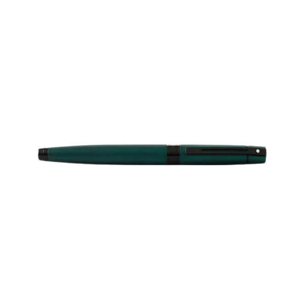 Load image into Gallery viewer, Sheaffer 300 E9346 Fountain Pen - Matte Green Lacquer with Polished Black Trims

