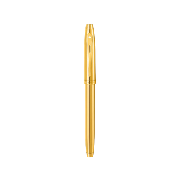 Load image into Gallery viewer, Sheaffer 100 E9372 Rollerball Pen - PVD Gold with PVD Gold-tone Trims
