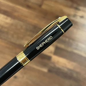 Sheaffer 300 E9325 Rollerball Pen - Glossy Black with Gold-tone Trims