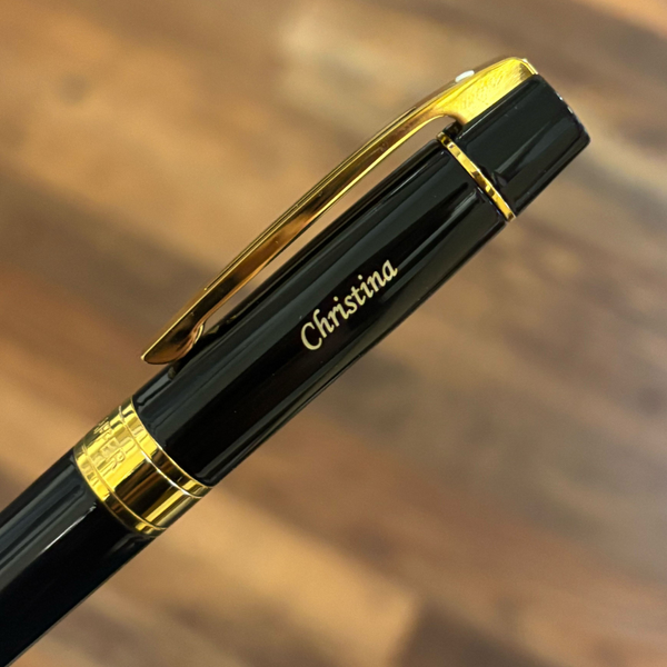 이미지를 갤러리 뷰어에 로드 , Sheaffer 300 E9325 Rollerball Pen - Glossy Black with Gold-tone Trims
