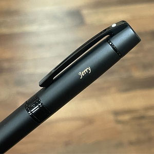 Sheaffer 300 E9343 Ballpoint Pen - Matte Black Lacquer with Polished Black Trims