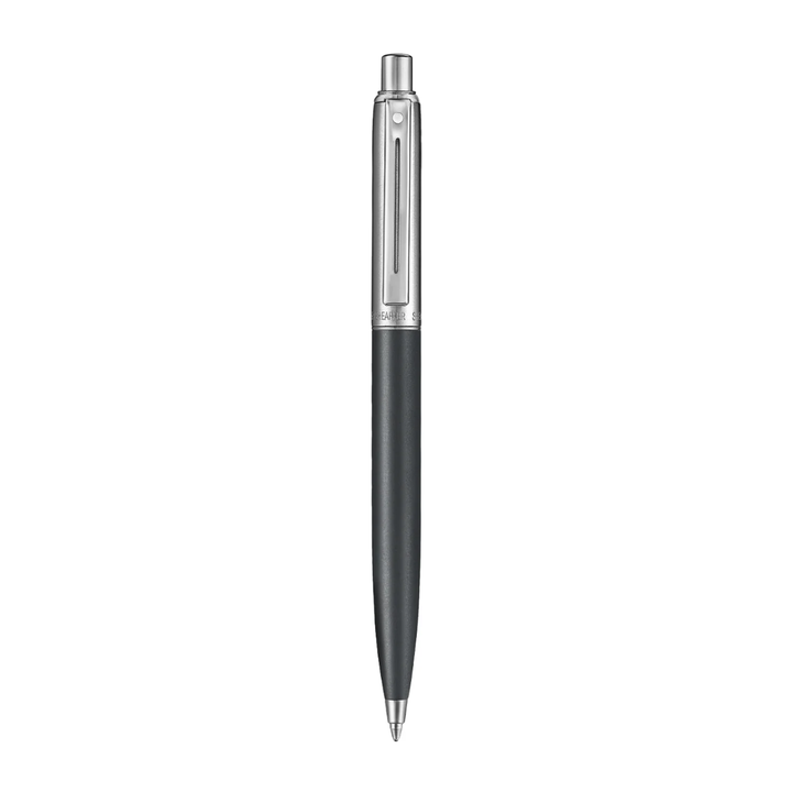 Sheaffer Sentinel Metal 331 Matte Black Barrel and Brished Chrome Cap Ballpoint Pen with Chrome Trims (WW31) — Sheaffer ballpoint pen — reliable smooth-writing everyday pen, at Cityluxe Singapore