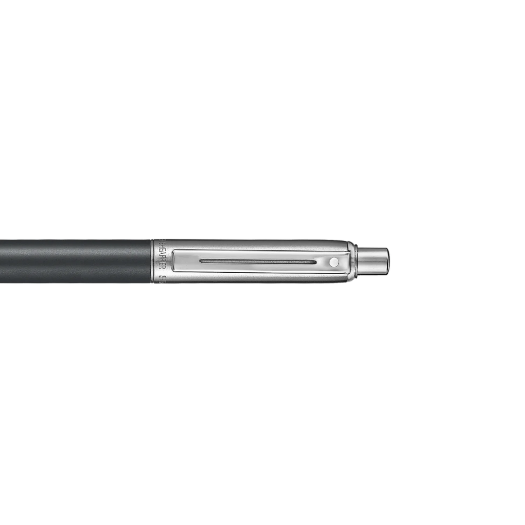Sheaffer Sentinel Metal 331 Matte Black Barrel and Brished Chrome Cap Ballpoint Pen with Chrome Trims (WW31) — Sheaffer ballpoint pen — reliable smooth-writing everyday pen, at Cityluxe Singapore