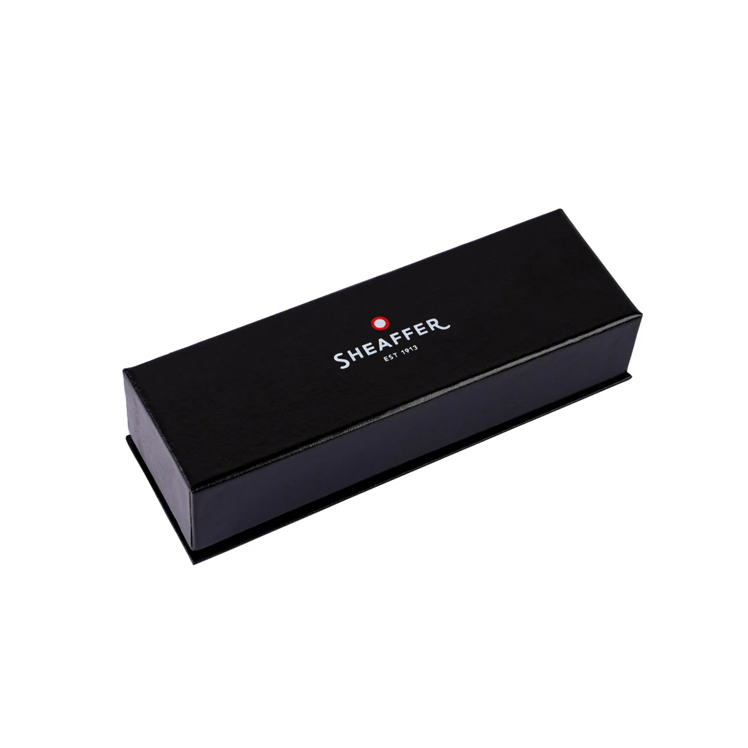 Sheaffer Sentinel Metal 331 Matte Black Barrel and Brished Chrome Cap Ballpoint Pen with Chrome Trims (WW31) — Sheaffer ballpoint pen — reliable smooth-writing everyday pen, at Cityluxe Singapore
