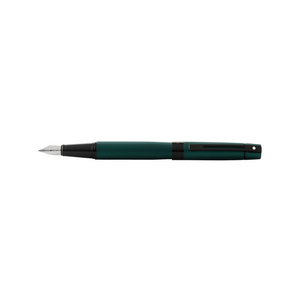 Sheaffer 300 E9346 Fountain Pen - Matte Green Lacquer with Polished Black Trims