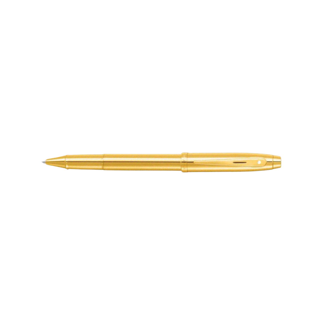 Sheaffer 100 E9372 PVD Gold With PVD Gold Trims Rollerball Pen (WW30)