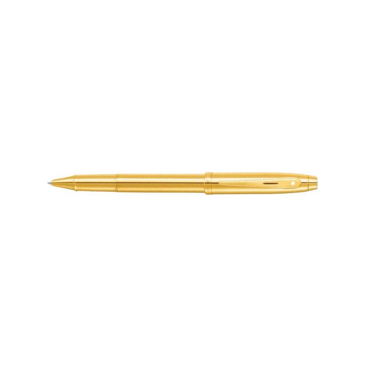 Sheaffer 100 E9372 PVD Gold With PVD Gold Trims Rollerball Pen (WW30)