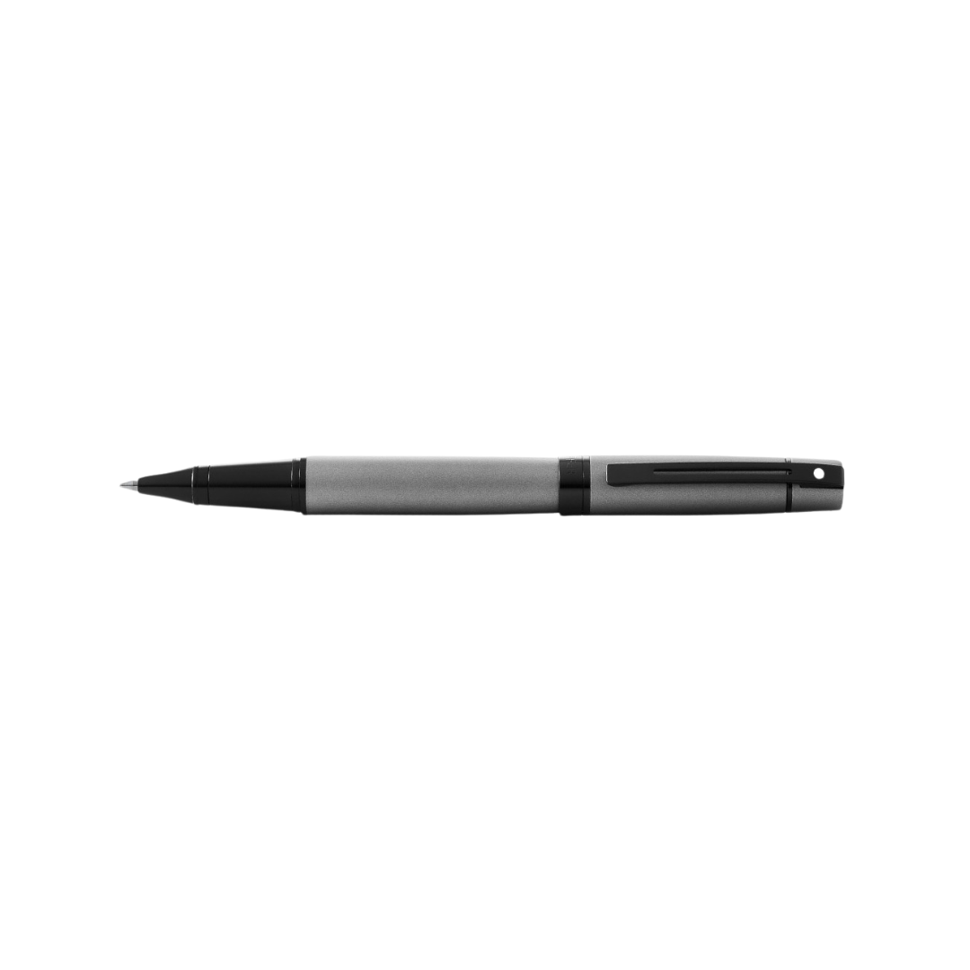 Sheaffer 300 E9345 Matte Gray With Black Trims Rollerball Pen (WW30)