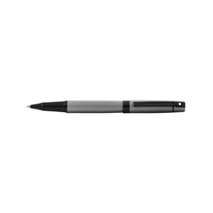 Sheaffer 300 E9345 Rollerball Pen - Matte Gray Lacquer with Polished Black Trims