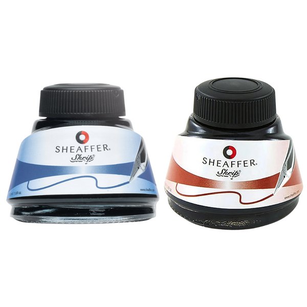 将图片加载到图库查看器，Sheaffer Ink Bottle Bundle (50ml) - Blue Black + Brown
