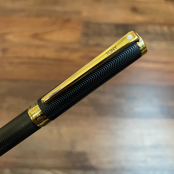 将图片加载到图库查看器，Sheaffer Intensity Engraved Matte Black GT Rollerball Pen
