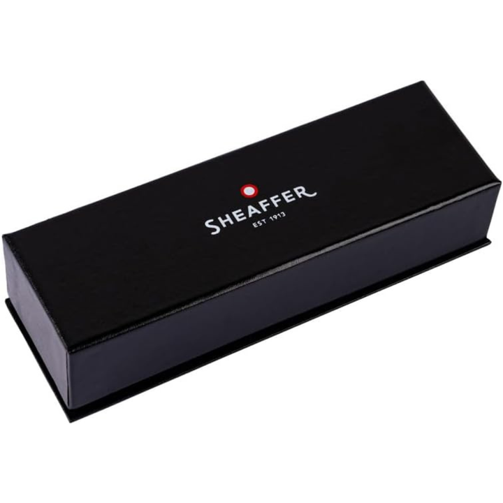 Sheaffer Sentinel Metal 335 Glossy Black Barrel and Brushed Chrome Ballpoint Pen with Gold Trims (WW31) — Sheaffer ballpoint pen — reliable smooth-writing everyday pen, at Cityluxe Singapore