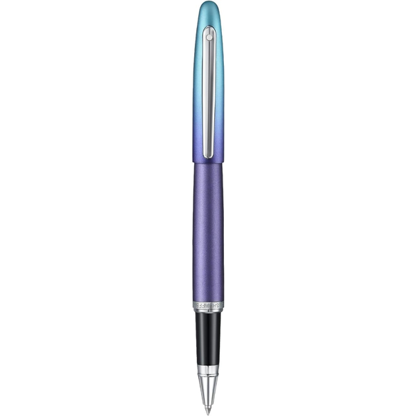 Load image into Gallery viewer, Sheaffer VFM 9430 Expressions Blue and Purple Pearlised Gradient Rollerball Pen with Chrome-Plated Trims (WW31 Expressions)
