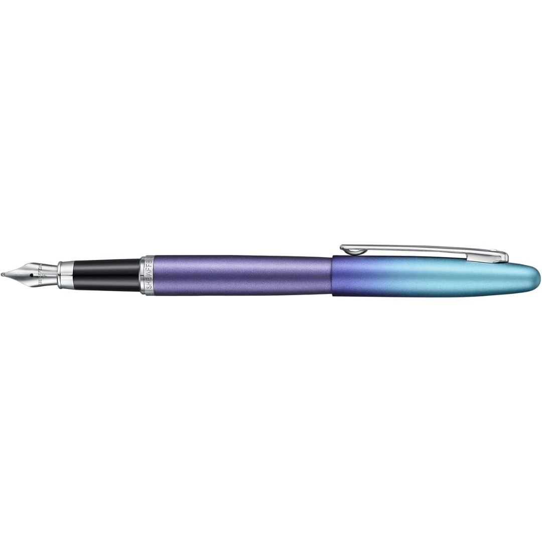Sheaffer VFM 9430 Expressions Blue and Purple Pearlised Gradient Fountain Pen with Chrome-Plated Trims (WW31 Expressions) …