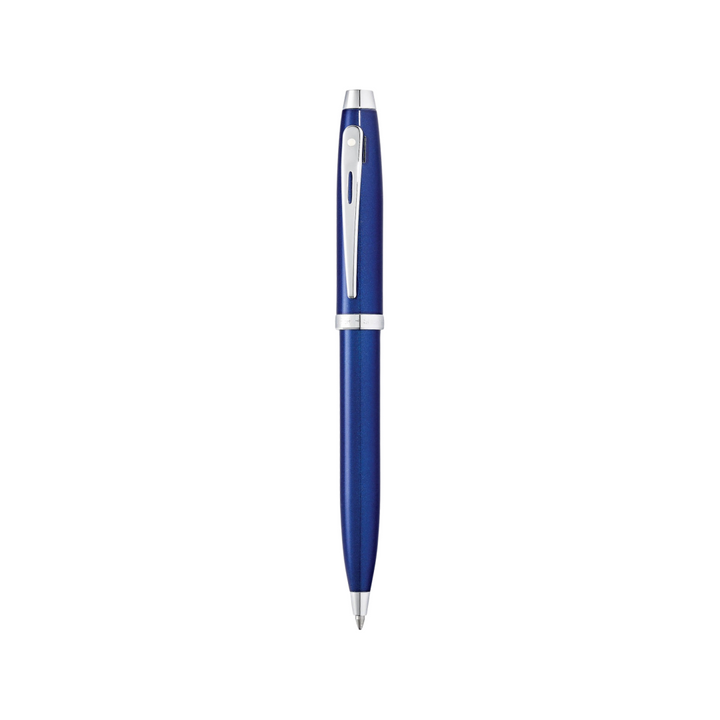 Sheaffer 100 Glossy Blue Lacquer CT Ballpoint Pen &amp; Two Ballpoint Refill with Gift Box