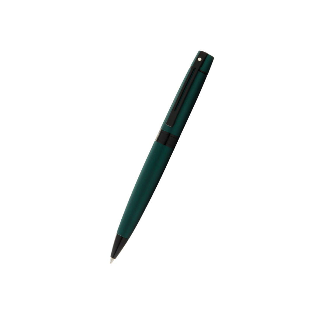 Sheaffer 300 E9346 Matte Green With Black Trims Ballpoint Pen (WW30) — Sheaffer ballpoint pen — reliable smooth-writing everyday pen, at Cityluxe Singapore