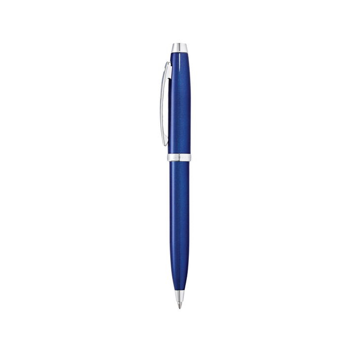 Sheaffer 100 Glossy Blue Lacquer CT Ballpoint Pen &amp; Two Ballpoint Refill with Gift Box