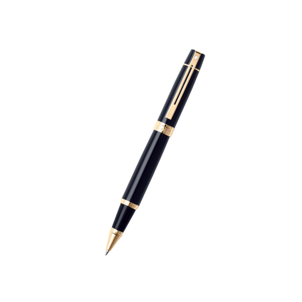 이미지를 갤러리 뷰어에 로드 , Sheaffer 300 E9325 Rollerball Pen - Glossy Black with Gold-tone Trims
