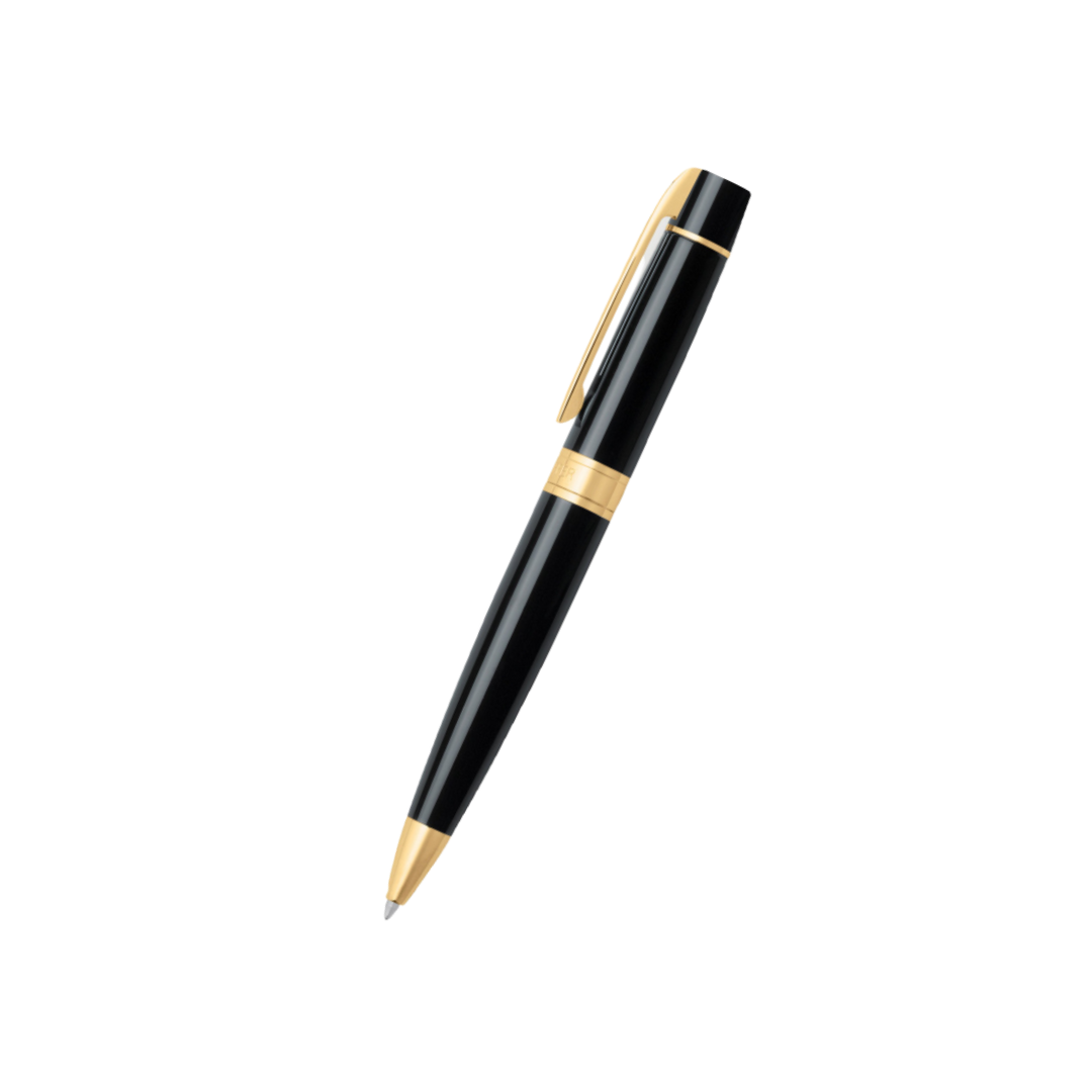 Sheaffer 300 E9325 Ballpoint Pen - Glossy Black with Gold-tone Trims