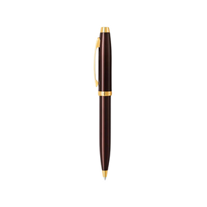 Sheaffer 100 E9370 Ballpoint Pen - Coffee Brown with PVD Gold-tone Trims