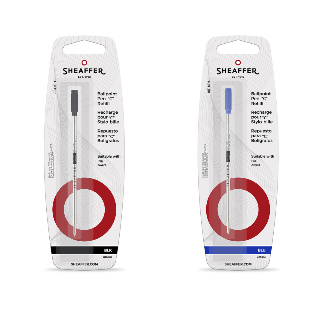 Sheaffer Ballpoint Pen Refill Blister Card - Blue for Award &amp; Defini