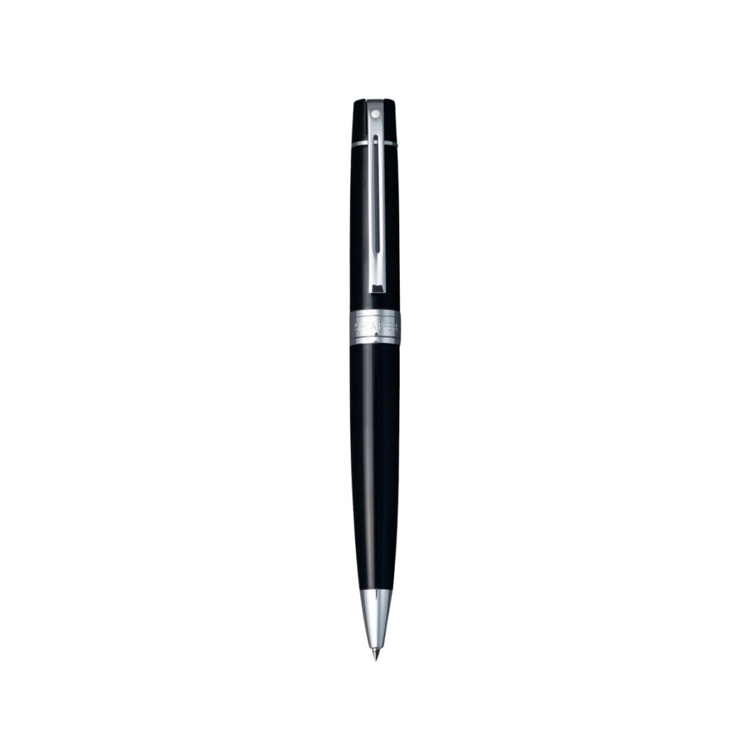 Sheaffer 300 E9312 Glossy Black With Chrome Trim Ballpoint Pen (WW30)