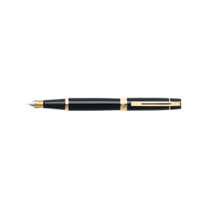 Sheaffer 300 E9325 Fountain Pen - Glossy Black with Gold-tone Trims