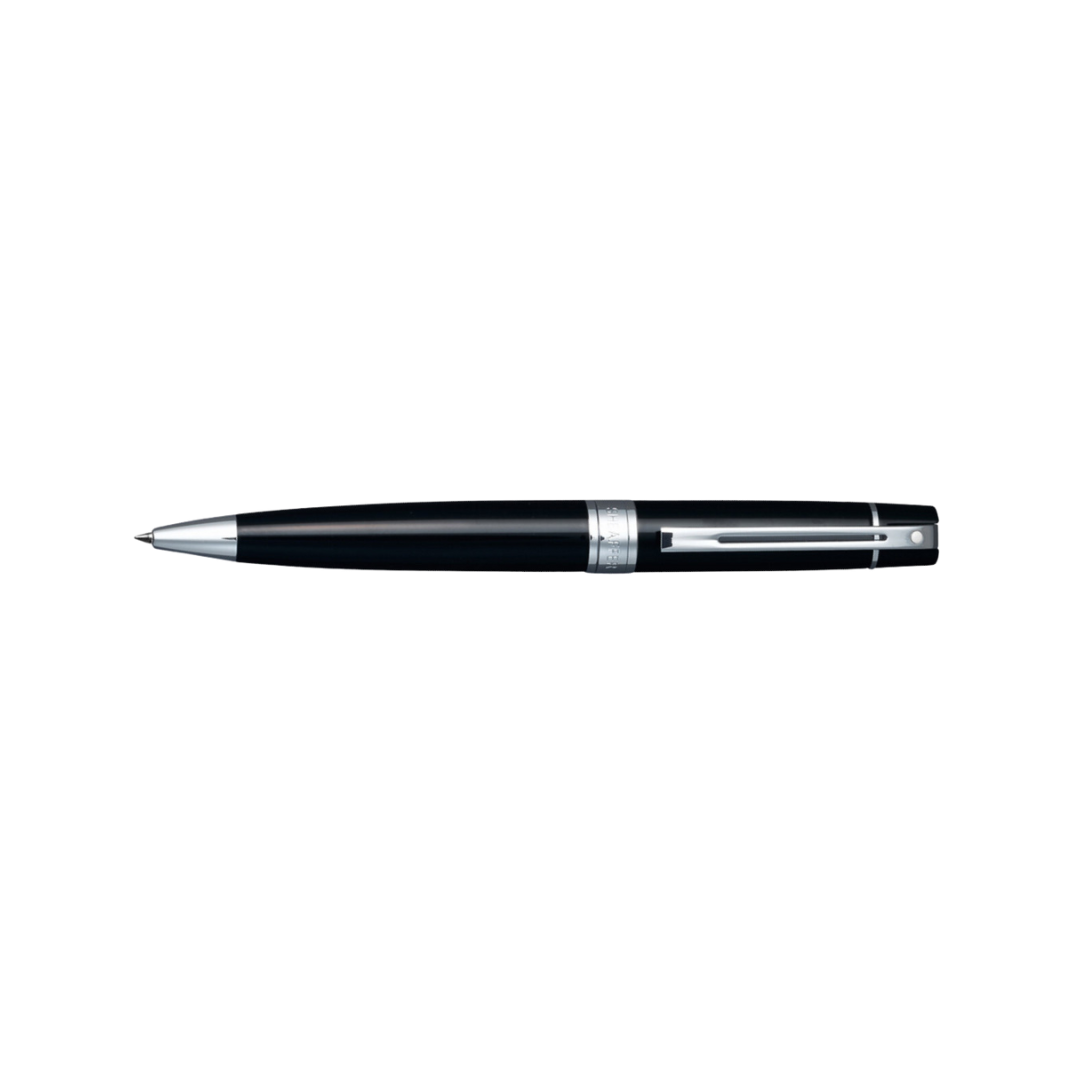 Sheaffer 300 E9312 Glossy Black With Chrome Trim Ballpoint Pen (WW30)