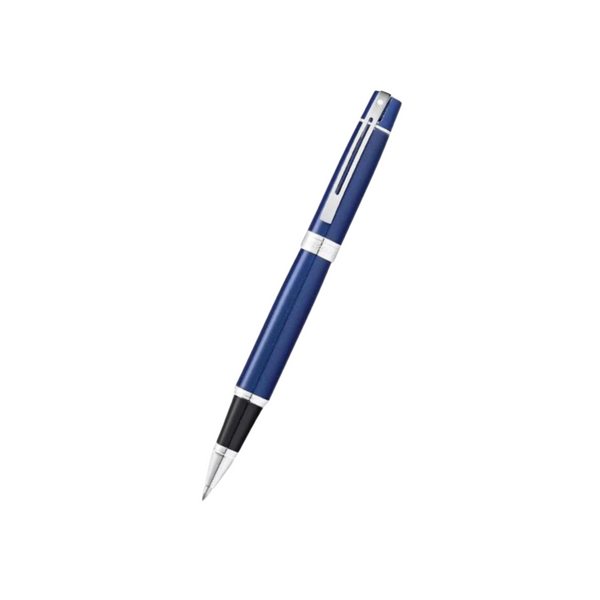 Load image into Gallery viewer, Sheaffer 300 E9341 Rollerball Pen - Glossy Blue with Chrome Plated Trims
