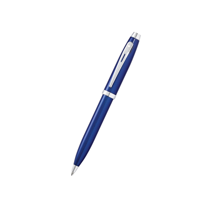 Sheaffer 100 Glossy Blue Lacquer CT Ballpoint Pen &amp; Two Ballpoint Refill with Gift Box