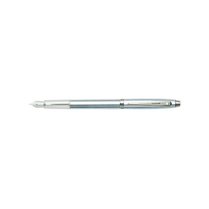 Sheaffer 100 E9306 Fountain Pen - Brushed Chrome with Chrome Plated Trims