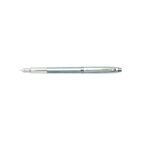 이미지를 갤러리 뷰어에 로드 , Sheaffer 100 E9306 Fountain Pen - Brushed Chrome with Chrome Plated Trims
