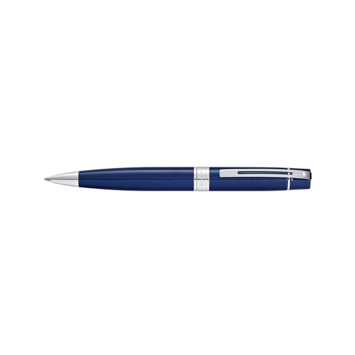 Sheaffer 300 E9341 Glossy Blue with Chrome Trims Ballpoint Pen (WW30) — Sheaffer ballpoint pen — reliable smooth-writing everyday pen, at Cityluxe Singapore